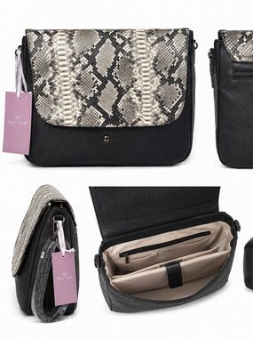 NWT Piper Noble Snake Print Laptop Messenger Bag | Fits Up to 15.6” Laptop